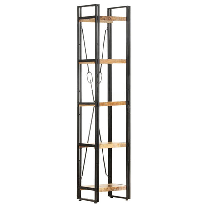 vidaXL 5-Tier Bookcase 39x30x180 cm Solid Mango Wood