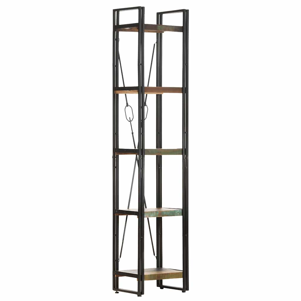 vidaXL 5-Tier Bookcase 40x30x180 cm Solid Reclaimed Wood
