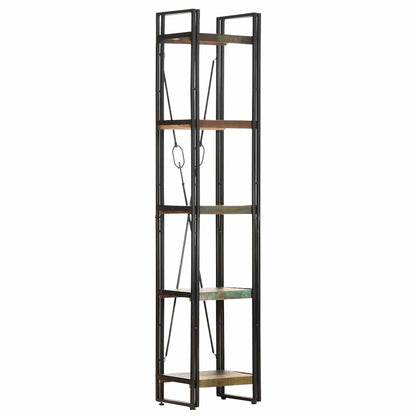 vidaXL 5-Tier Bookcase 40x30x180 cm Solid Reclaimed Wood
