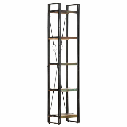 vidaXL 5-Tier Bookcase 40x30x180 cm Solid Reclaimed Wood