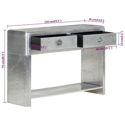 320640 vidaXL Aviator Sideboard 110x35x75 cm Metal
