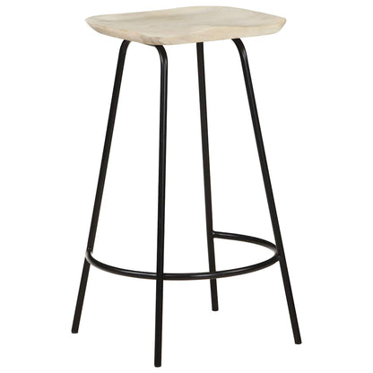 vidaXL Bar Stools 4 pcs Solid Mango Wood