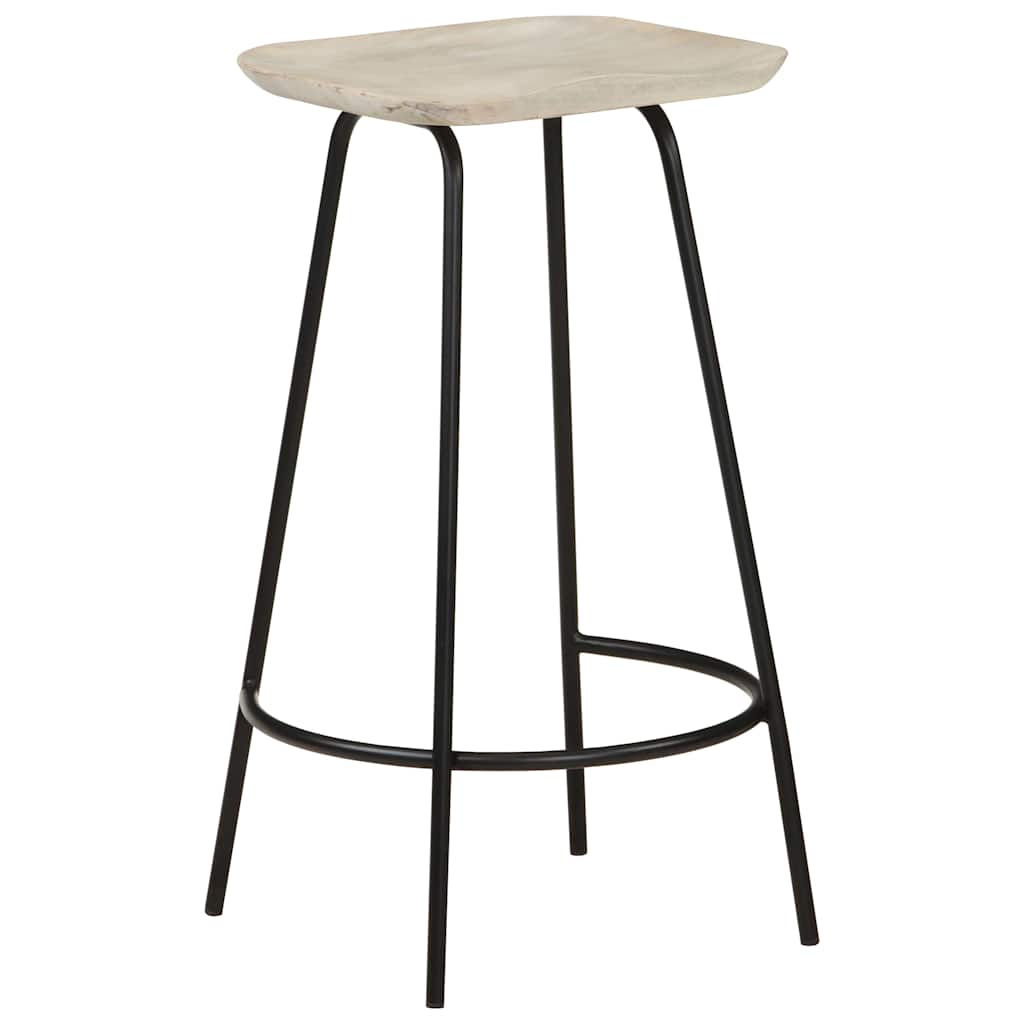 vidaXL Bar Stools 4 pcs Solid Mango Wood