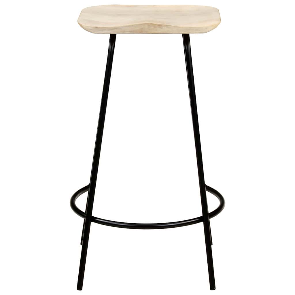 vidaXL Bar Stools 4 pcs Solid Mango Wood