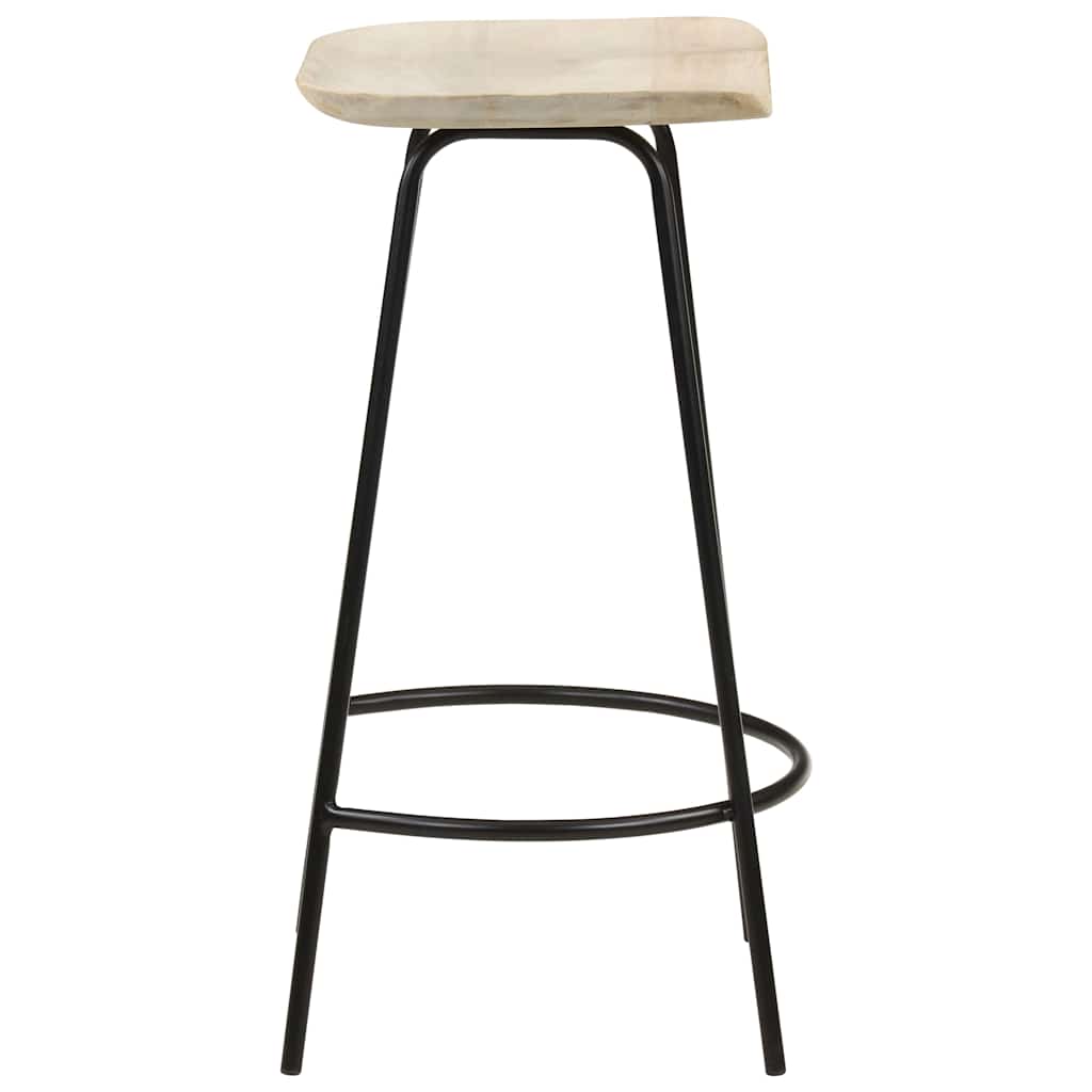 vidaXL Bar Stools 4 pcs Solid Mango Wood