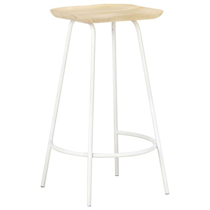 vidaXL Bar Stools 2 pcs Solid Mango Wood