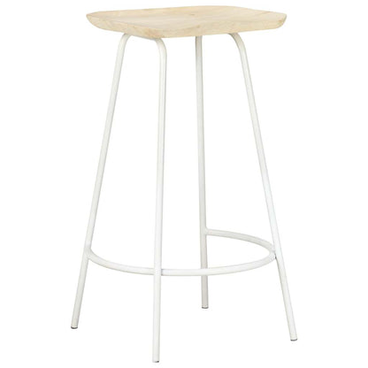 vidaXL Bar Stools 2 pcs Solid Mango Wood