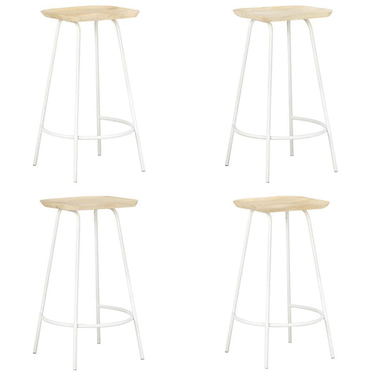 vidaXL Bar Stools 4 pcs Solid Mango Wood