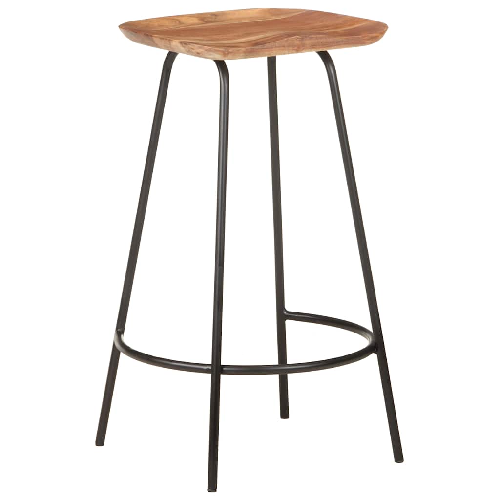 vidaXL Bar Stools 4 pcs Solid Acacia Wood