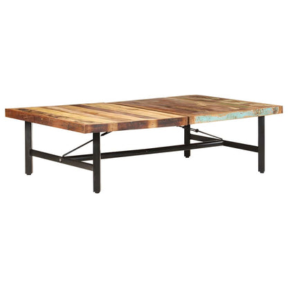 320654 vidaXL Coffee Table 142x90x42 cm Solid Reclaimed Wood