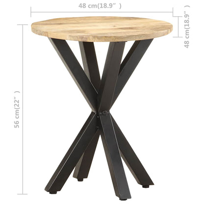 320656 vidaXL Side Table 48x48x56 cm Solid Mango Wood
