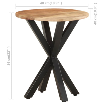 320657 vidaXL Side Table 48x48x56 cm Solid Acacia Wood