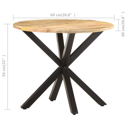 320659 vidaXL Side Table 68x68x56 cm Solid Mango Wood