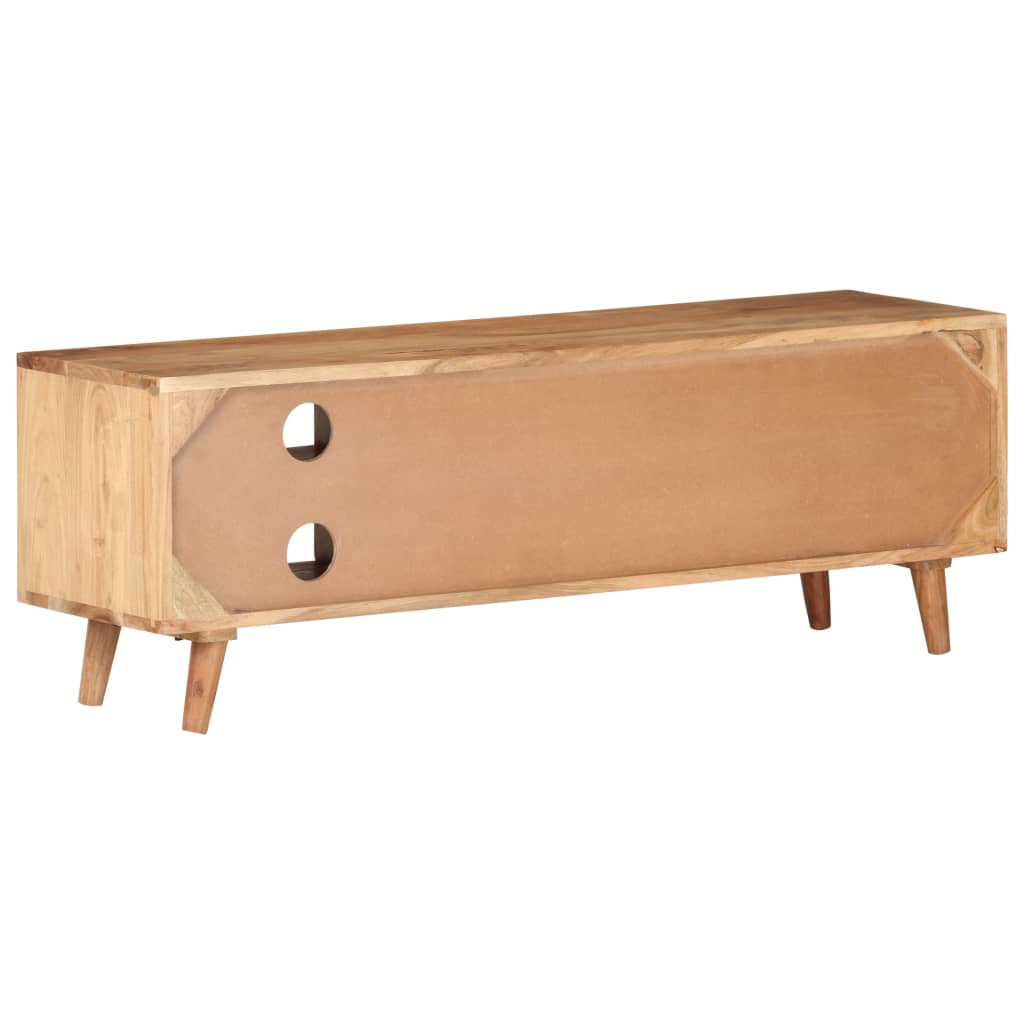 vidaXL TV Cabinet 115x30x39 cm Solid Acacia Wood
