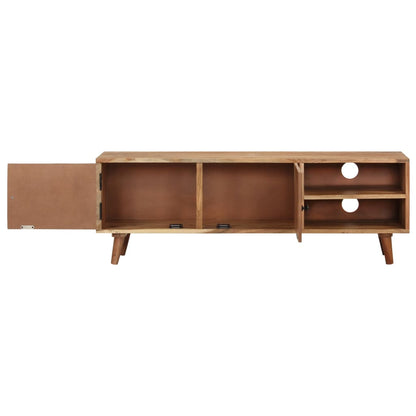 vidaXL TV Cabinet 115x30x39 cm Solid Acacia Wood