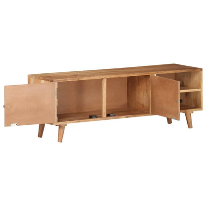 vidaXL TV Cabinet 115x30x39 cm Solid Acacia Wood