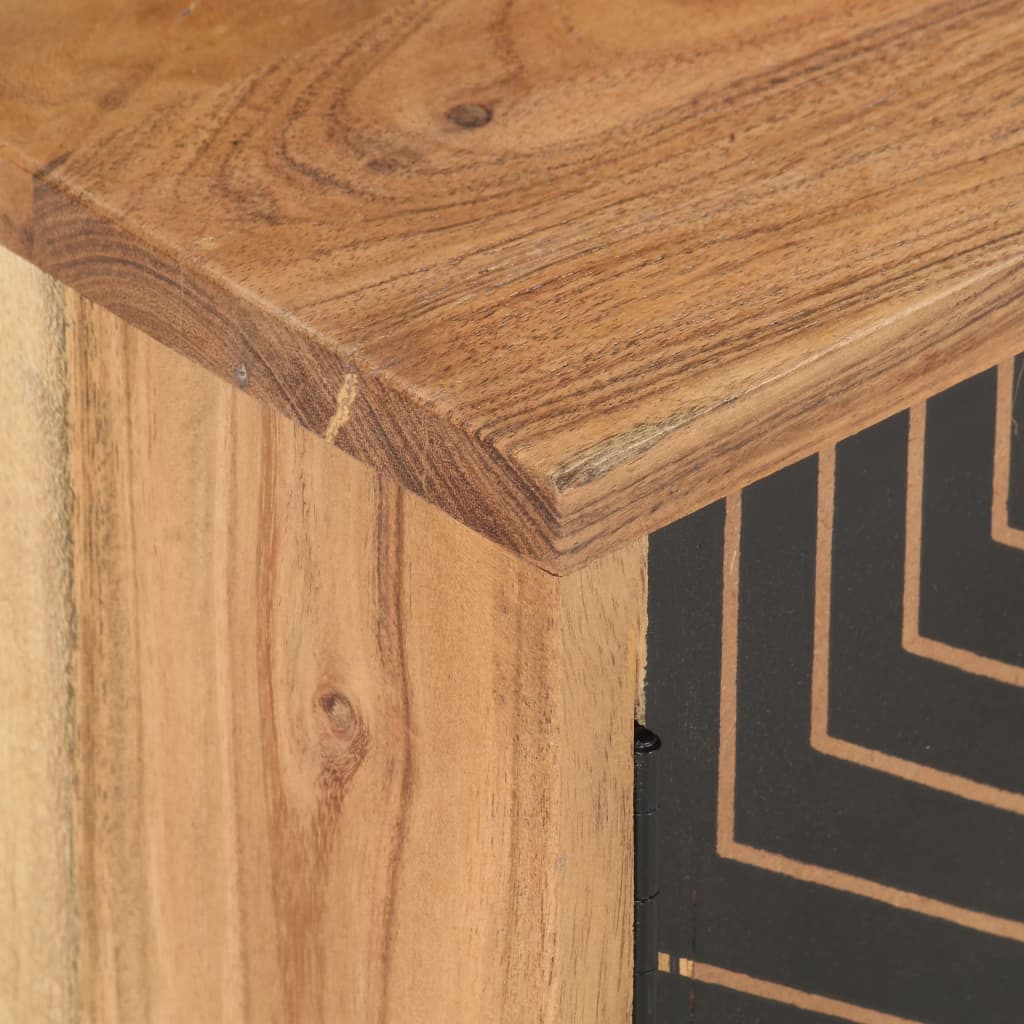 vidaXL TV Cabinet 115x30x39 cm Solid Acacia Wood