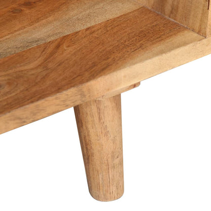 vidaXL TV Cabinet 115x30x39 cm Solid Acacia Wood