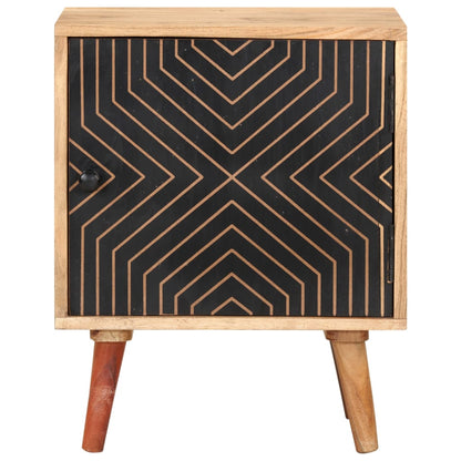vidaXL Bedside Cabinet | Natural wood and black