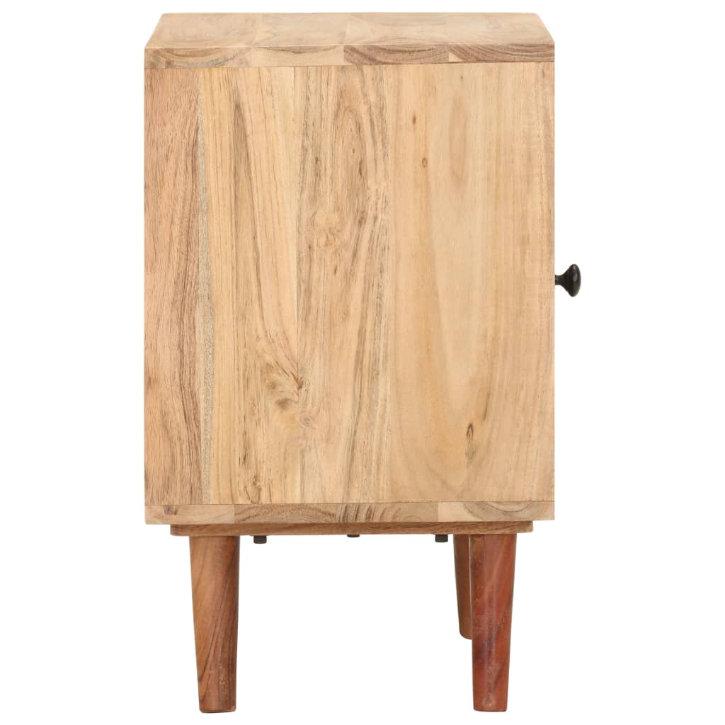 vidaXL Bedside Cabinet | Natural wood and black