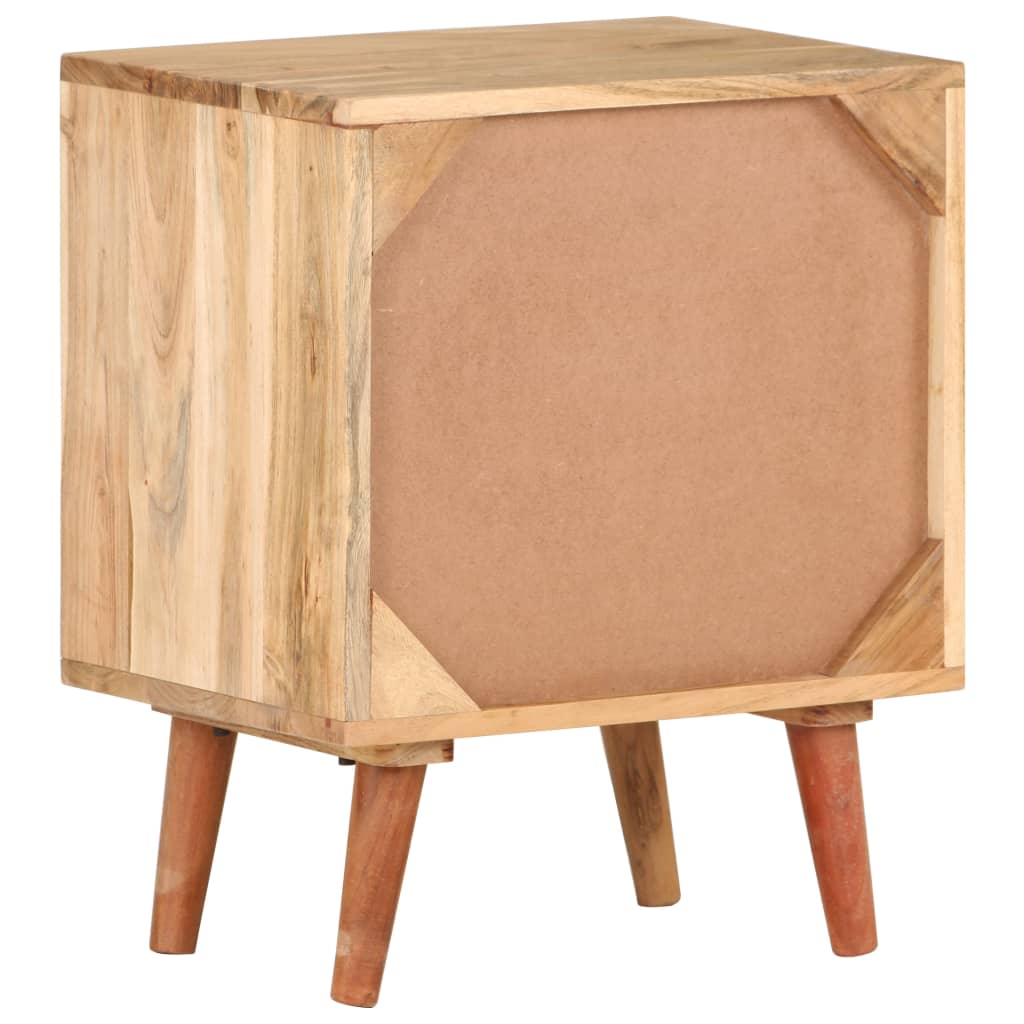 vidaXL Bedside Cabinet | Natural wood and black