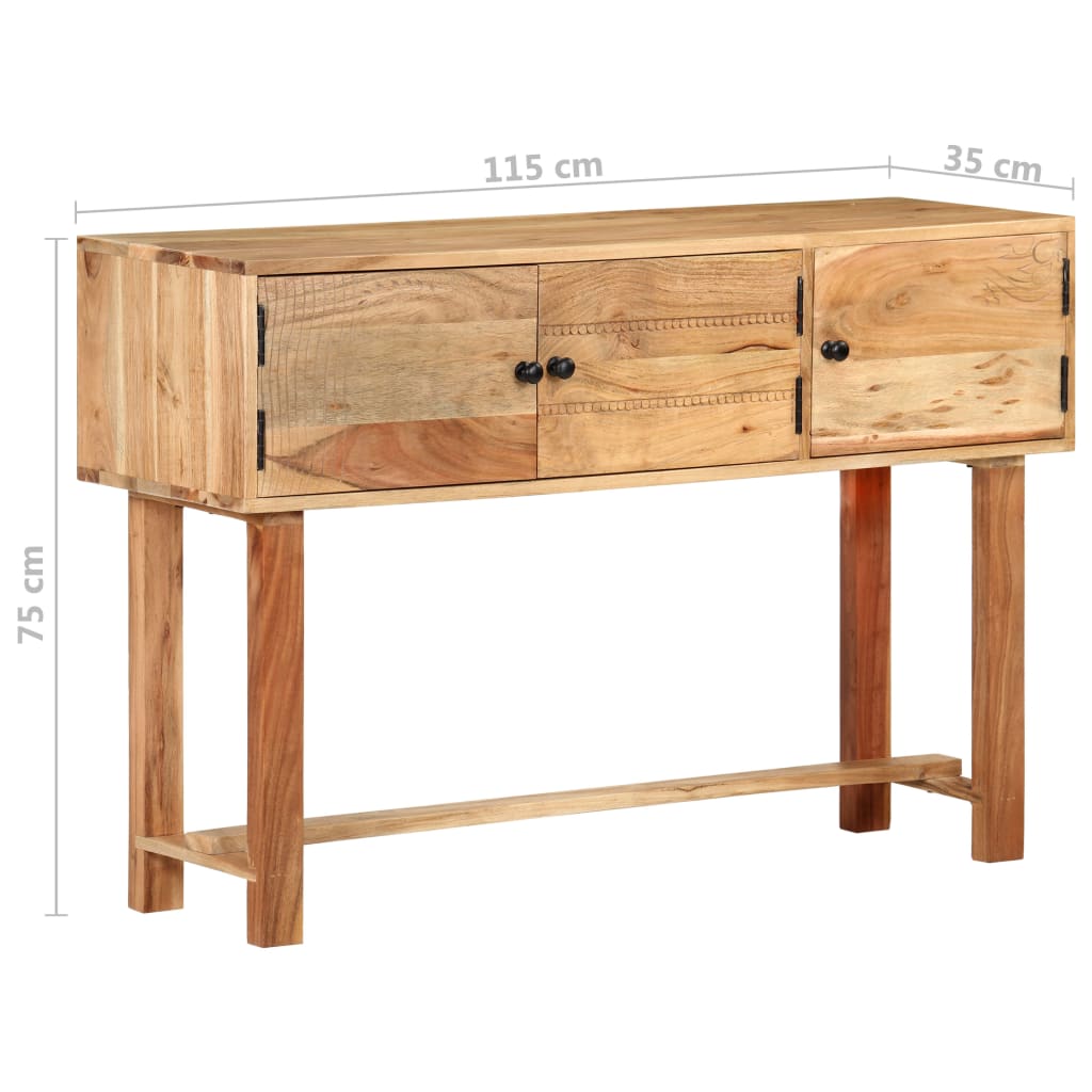 vidaXL Sideboard | Natural wood | Solid acacia wood | Medium | Sideboard