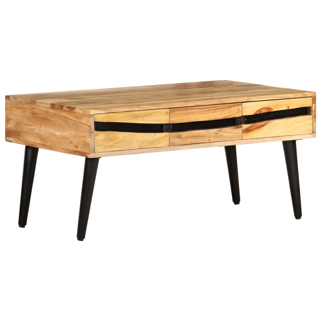 vidaXL Coffee Table 88x50x42 cm Solid Acacia Wood