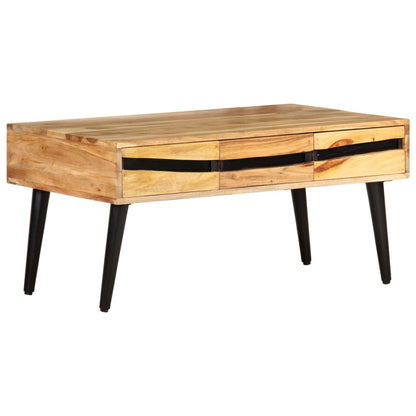 vidaXL Coffee Table 88x50x42 cm Solid Acacia Wood