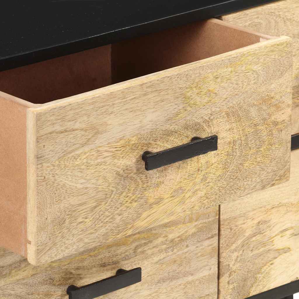 322678 vidaXL Sideboard 110x33x64 cm Solid Mango Wood