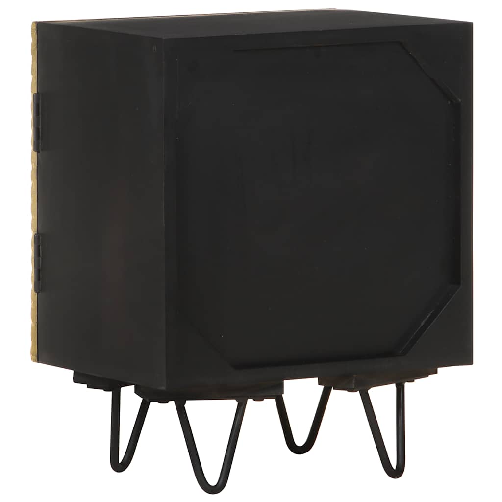 vidaXL Bedside Cabinet | Gold and Black