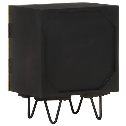 vidaXL Bedside Cabinet | Gold and Black