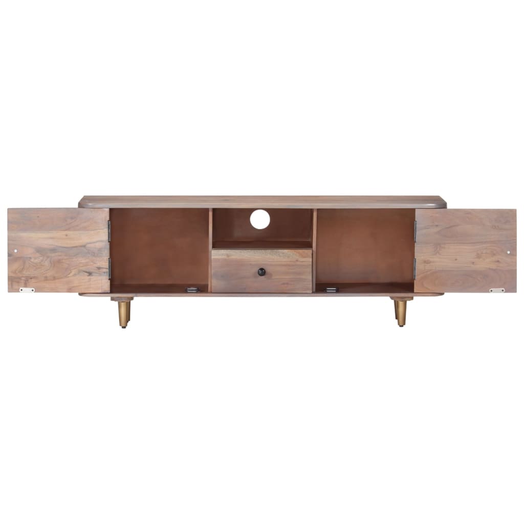 vidaXL TV Cabinet 118x30x40 cm Solid Acacia Wood