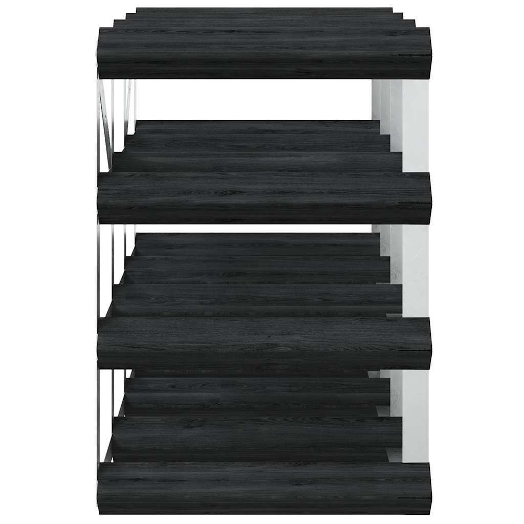 325913 vidaXL Wine Rack for 12 Bottles Black Solid Pine Wood