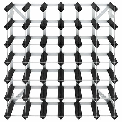 vidaXL Wine Rack for 42 Bottles Black Solid Pine Wood