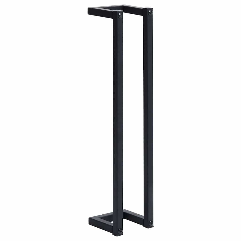 325919 vidaXL Towel Rack Black 12,5x12,5x60 cm Iron
