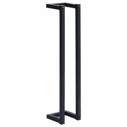 325919 vidaXL Towel Rack Black 12,5x12,5x60 cm Iron