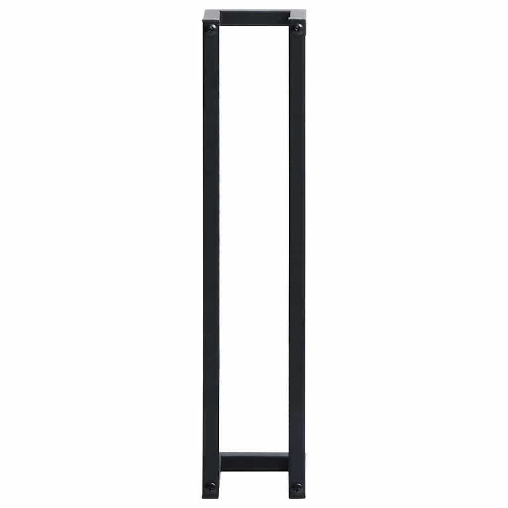 325919 vidaXL Towel Rack Black 12,5x12,5x60 cm Iron