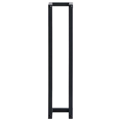 vidaXL Towel Rack | Black | Iron | 12.5x12.5x60 cm | Wall mounting | Towel Rack