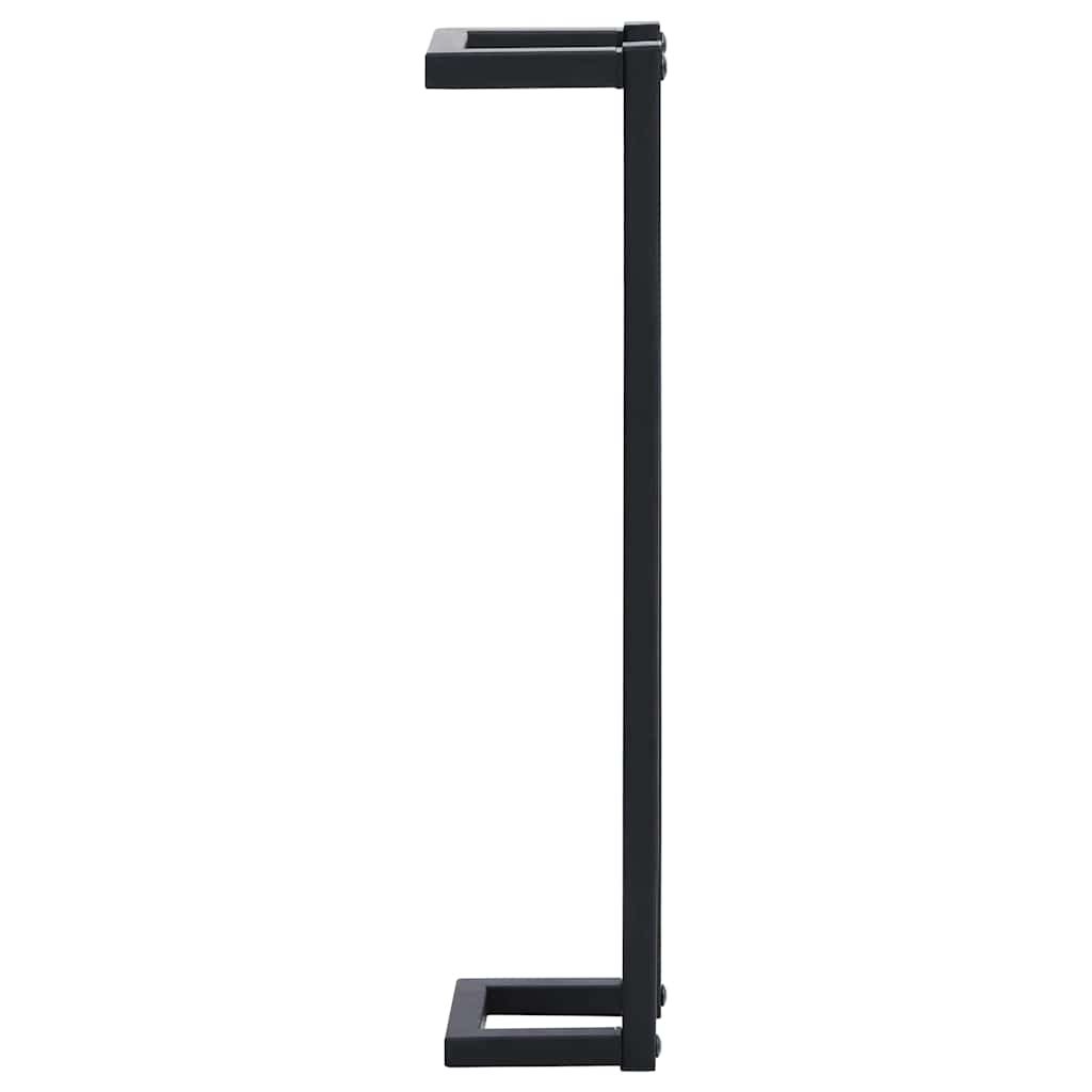 325919 vidaXL Towel Rack Black 12,5x12,5x60 cm Iron
