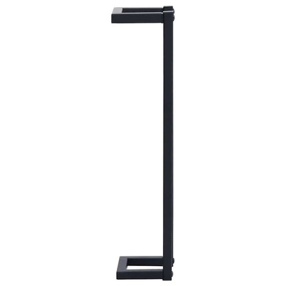 vidaXL Towel Rack | Black | Iron | 12.5x12.5x60 cm | Wall mounting | Towel Rack