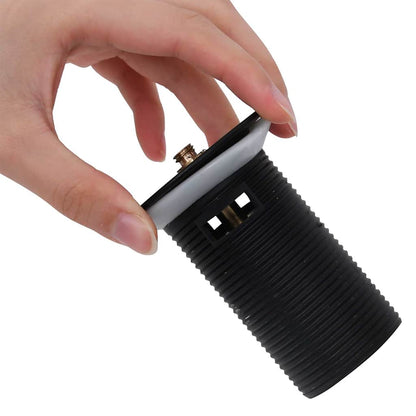 149056 vidaXL Push Drain with Overflow Function Black 6,4x6,4x9,1 cm