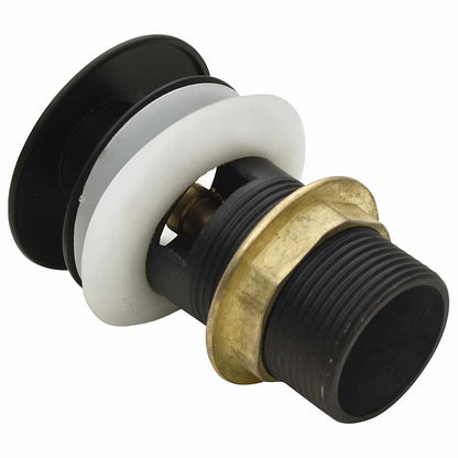 149058 vidaXL Push Drain with Overflow Function Grey 6,4x6,4x9,1 cm