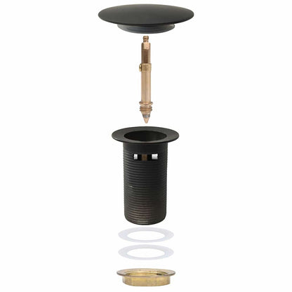 149058 vidaXL Push Drain with Overflow Function Grey 6,4x6,4x9,1 cm
