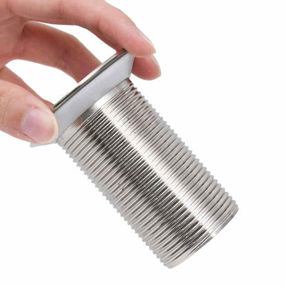 149060 vidaXL Push Drain without Overflow Function Chrome 6,4x6,4x9,1 cm