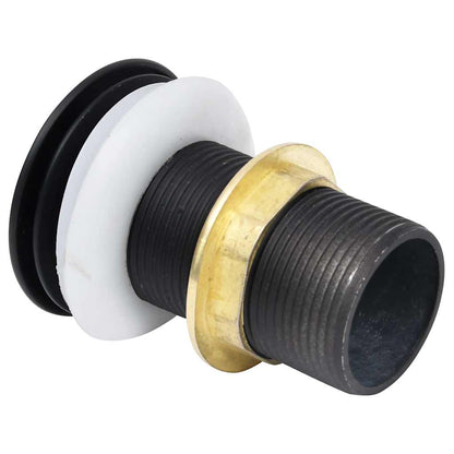 149061 vidaXL Push Drain without Overflow Function Black 6,4x6,4x9,1 cm