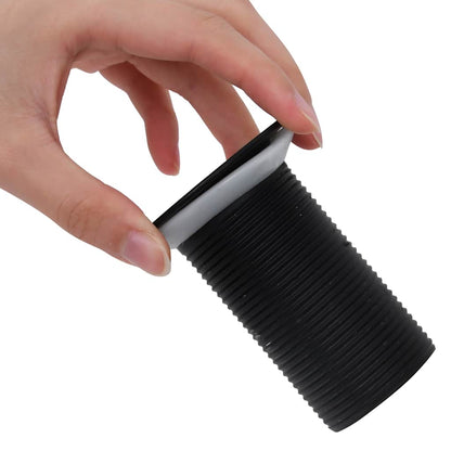 149061 vidaXL Push Drain without Overflow Function Black 6,4x6,4x9,1 cm