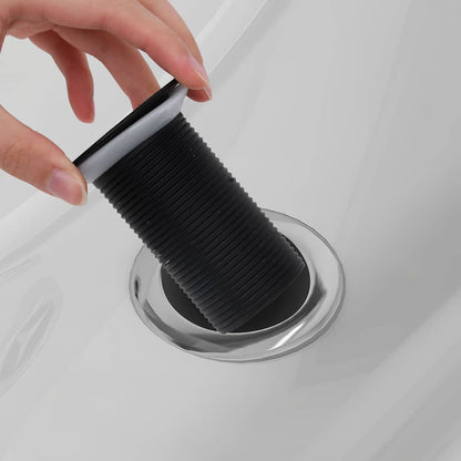 149061 vidaXL Push Drain without Overflow Function Black 6,4x6,4x9,1 cm