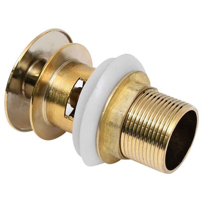 149062 vidaXL Push Drain without Overflow Function Gold 6,4x6,4x9,1 cm