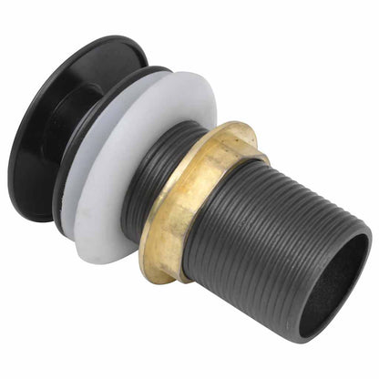 149063 vidaXL Push Drain without Overflow Function Grey 6,4x6,4x9,1 cm