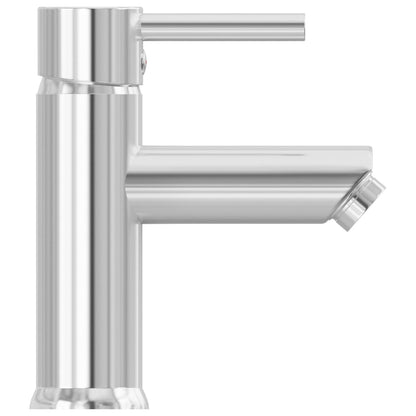 vidaXL Bathroom Basin Faucet Chromed Finish 130x176 mm